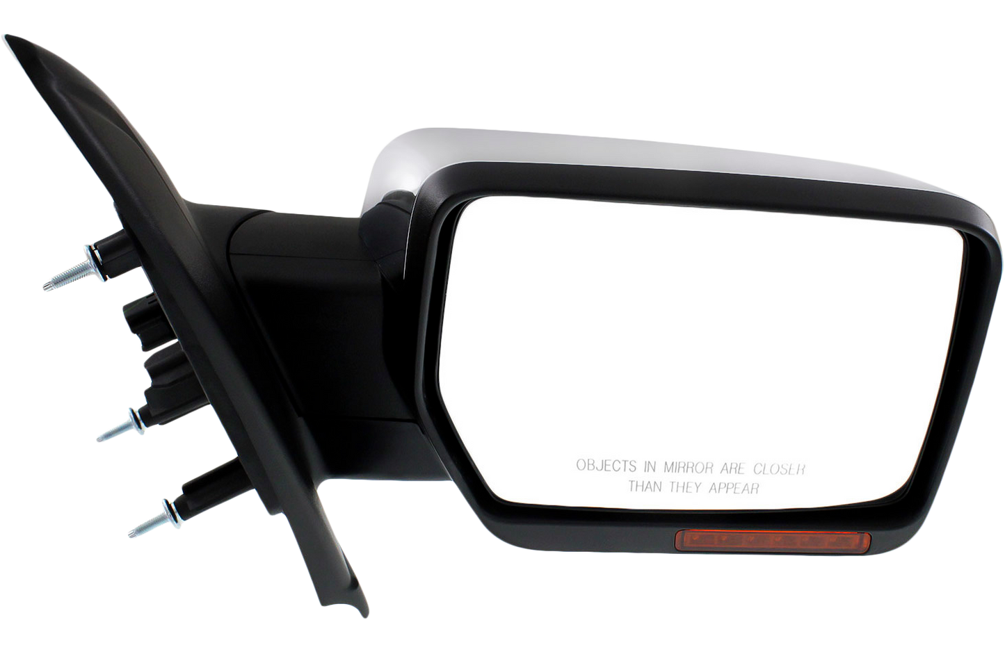 F-150 11-14 MIRROR RH, Non-Towing, Power, Non-Folding, Heated, Chrome, w/ Memory and Signal Light, w/o Blind Spot Glass and Puddle Light, (Exc. SVT Raptor Model)