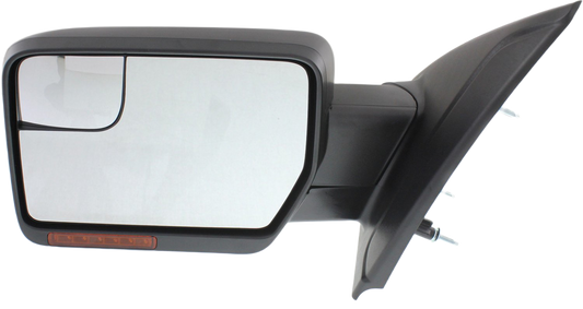 F-150 11-14 MIRROR LH, Non-Towing, Power, Power Folding, Heated, Paintable, w/ Blind Spot Glass, Memory, Puddle Light, and Signal Light