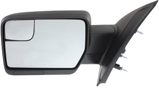 F-150 11-14 MIRROR LH, Non-Towing, Power, Manual Folding, Non-Heated, Textured, w/ Blind Spot Glass, w/o Memory, Puddle Light, and Signal Light, (Exc. SVT Raptor Model)