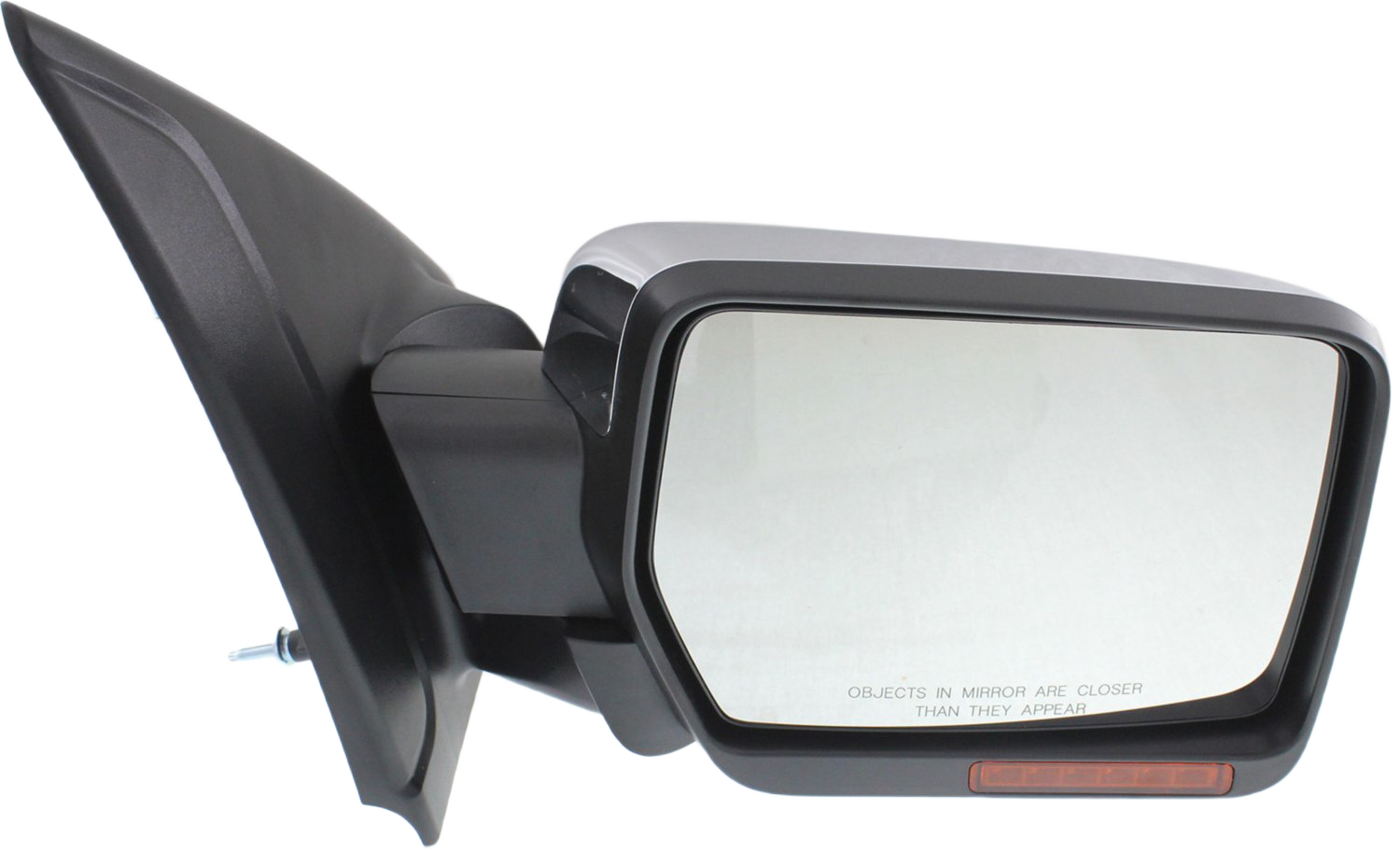 F-150 11-14 MIRROR RH, Non-Towing, Power, Power Folding, Heated, Chrome, w/ Memory, Puddle Light, and Signal Light, w/o Blind Spot Glass