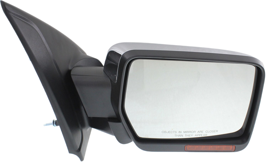 F-150 11-14 MIRROR RH, Non-Towing, Power, Power Folding, Heated, Chrome, w/ Memory, Puddle Light, and Signal Light, w/o Blind Spot Glass