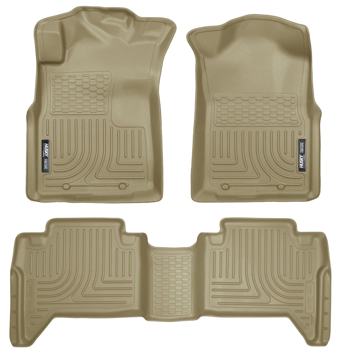 Floor Liner; Front & 2nd Seat Floor Liners Tan Front And Second Rows; Qty Sold : 3; Weatherbeater Series; TPO - Thermoplastic Olefin