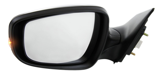 ELANTRA 11-13 MIRROR LH, Power, Manual Folding, Heated, Paintable, w/ In-housing Signal Light, w/o Auto Dimming, BSD, and Memory