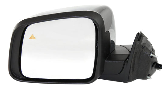 GRAND CHEROKEE 11-22 MIRROR LH, Power, Manual Folding, Heated, Chrome, w/ BSD, Memory, and Signal Light, w/o Auto Dimming and Puddle Light