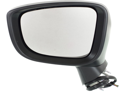 MAZDA 3 14-16 MIRROR LH, Power, Manual Folding, Heated, Paintable, w/ Signal Light, w/o BSD, HB/Sedan, Japan Built Vehicle