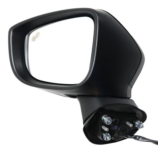 MAZDA 3 14-16 MIRROR LH, Power, Manual Folding, Heated, Paintable, w/ BSD and Signal Light, HB/Sedan, Japan/Mexico Built Vehicle