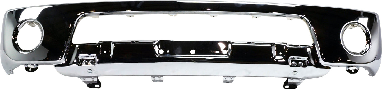FRONTIER 05-08 FRONT BUMPER, Lower, Chr, Stl, 2-Piece Type Bumper, w/ Off Road Pkg, w/ Fog Lgt Holes