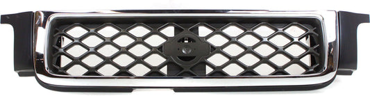 PATHFINDER 99-04 GRILLE, Chrome Shell/Painted Dark Gray Insert, SE Model
