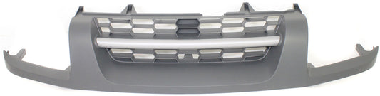 XTERRA 02-04 GRILLE, Textured Black Shell and Insert, w/ Silver Center Bar, XE Model