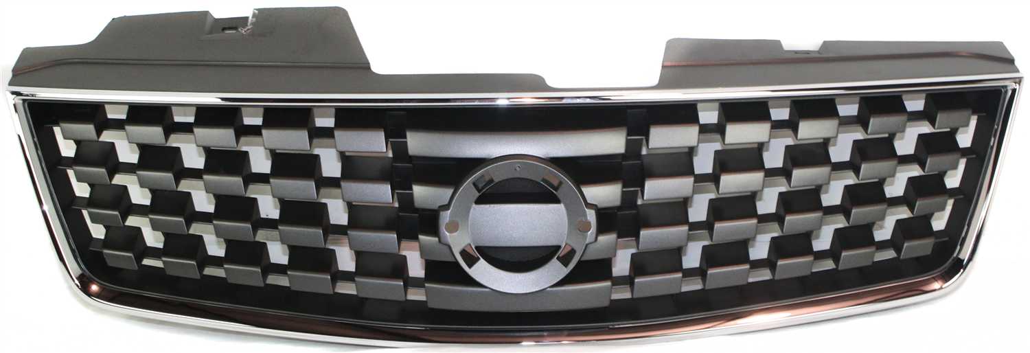 SENTRA 07-08 GRILLE, ABS Plastic, Chrome Shell/Painted Black Insert, 2.0L Eng