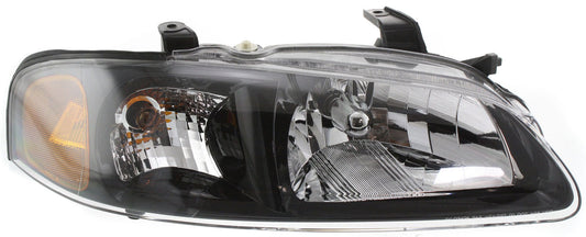 SENTRA 02-03 HEAD LAMP RH, Assembly, Halogen, Black Interior, SE-R/SE-R Spec V Models