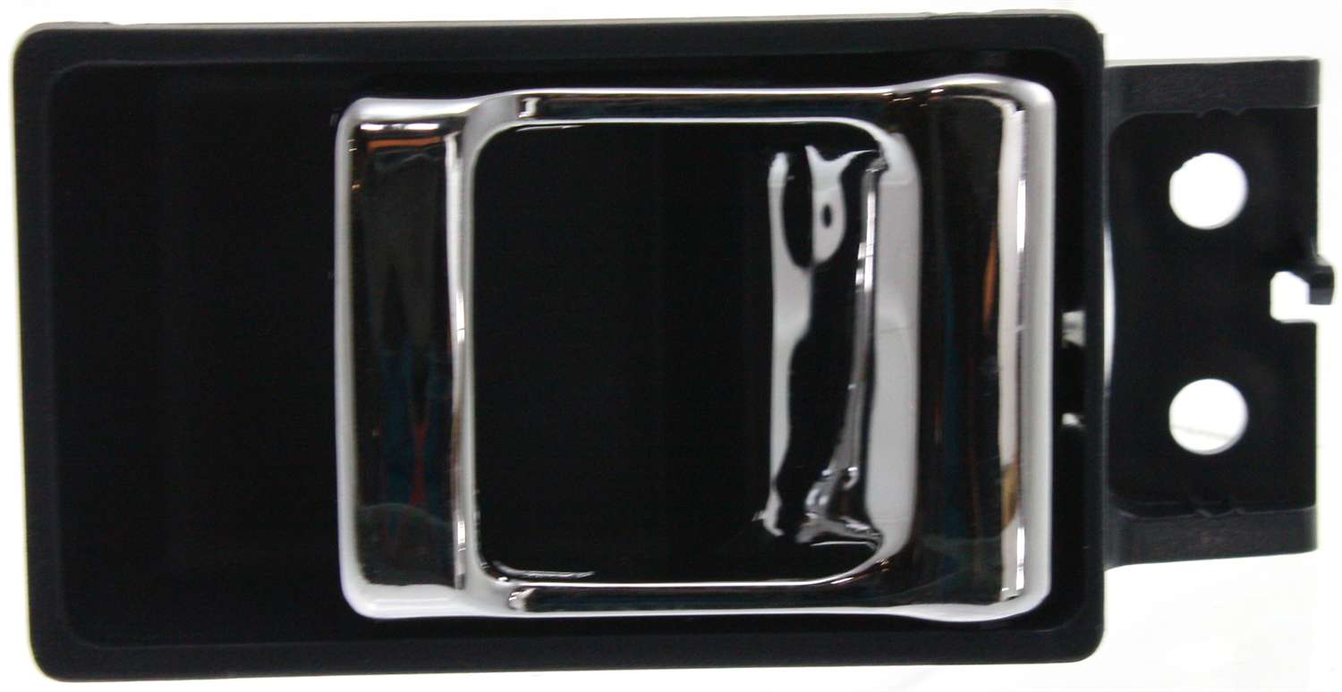 NISSAN P/U 86-92 FRONT INTERIOR DOOR HANDLE RH=LH, Chrome Lever+Blue Housing, Plastic