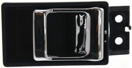 NISSAN P/U 86-92 FRONT INTERIOR DOOR HANDLE RH=LH, Chrome Lever+Blue Housing, Plastic