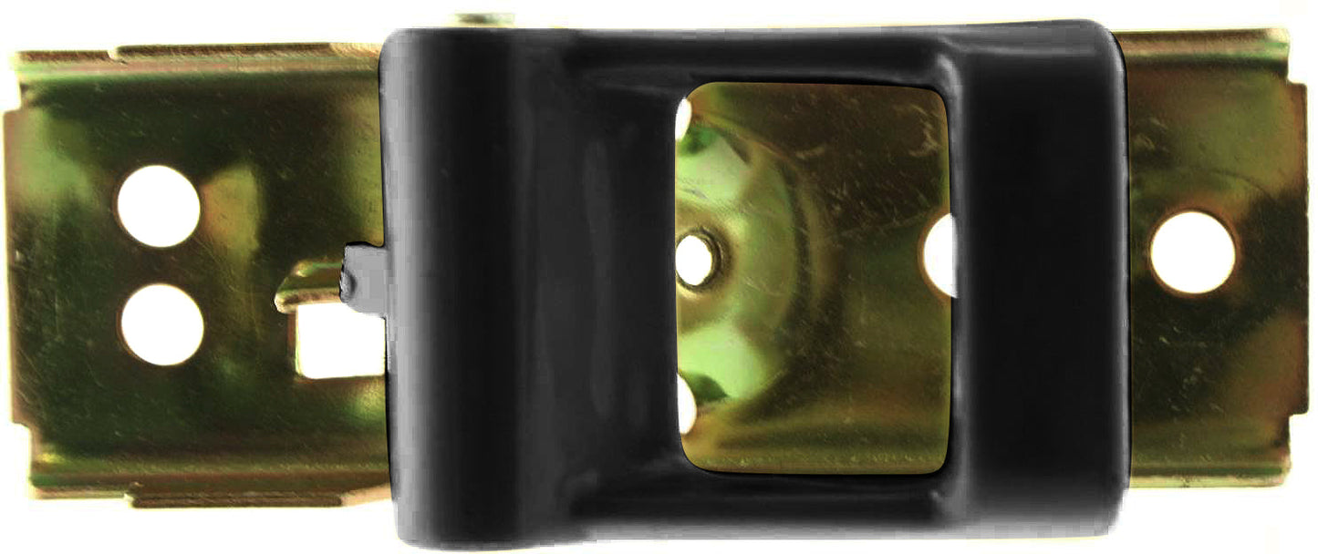 NISSAN PICKUP 80-86 FRONT INTERIOR DOOR HANDLE RH=LH, Metal, w/ Black Plastic Lever, w/o Case