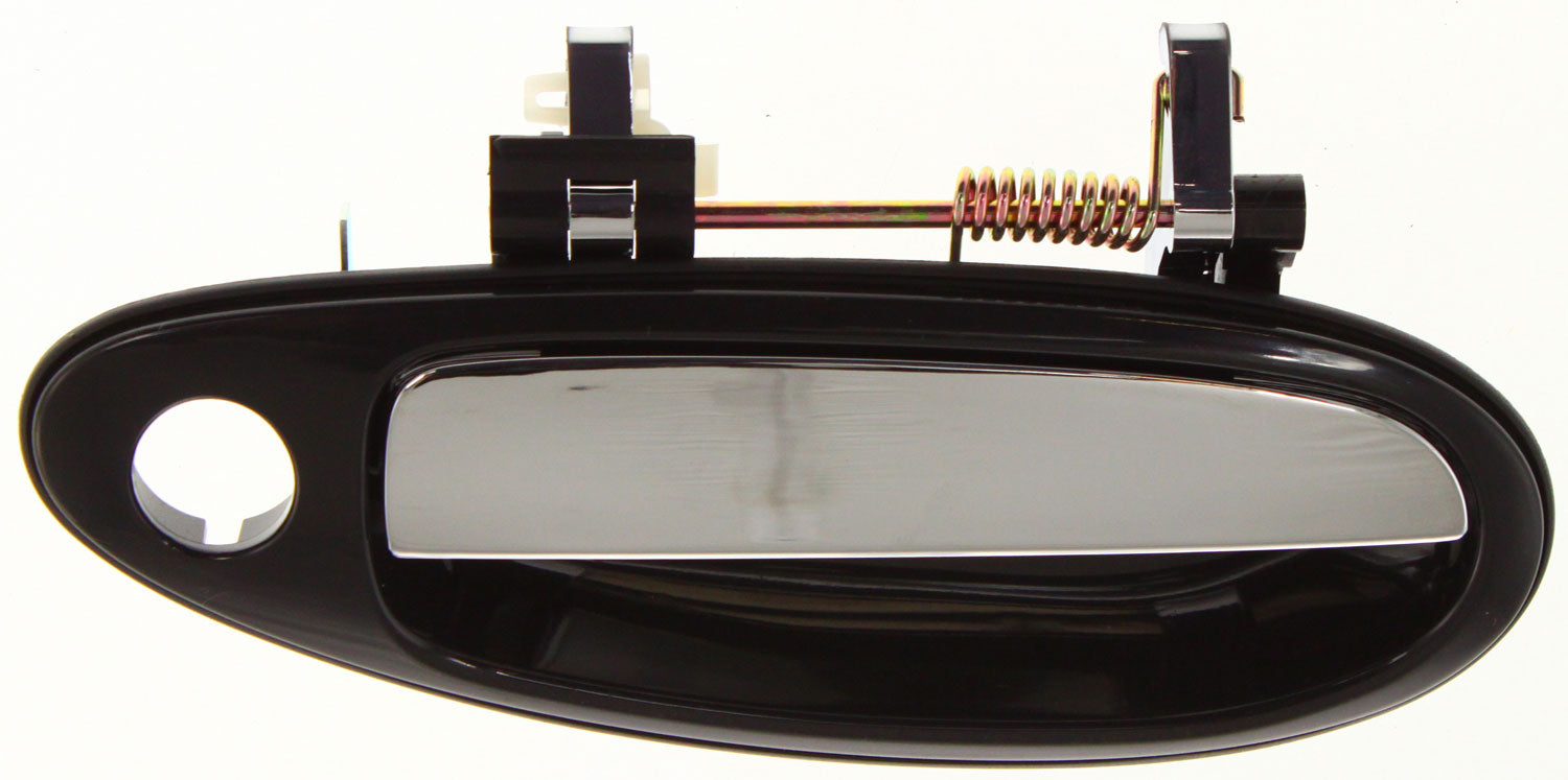 MAXIMA 95-97 FRONT EXTERIOR DOOR HANDLE RH, Smooth Black Bezel, Chrome Lever