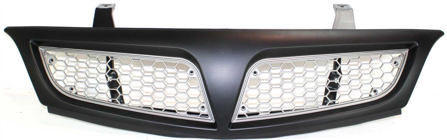 MONTANA VAN 01-05 GRILLE, Painted Black Shell/Painted Silver Insert