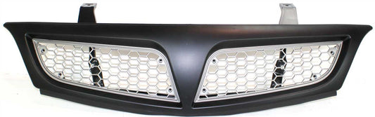 MONTANA VAN 01-05 GRILLE, Painted Black Shell/Painted Silver Insert