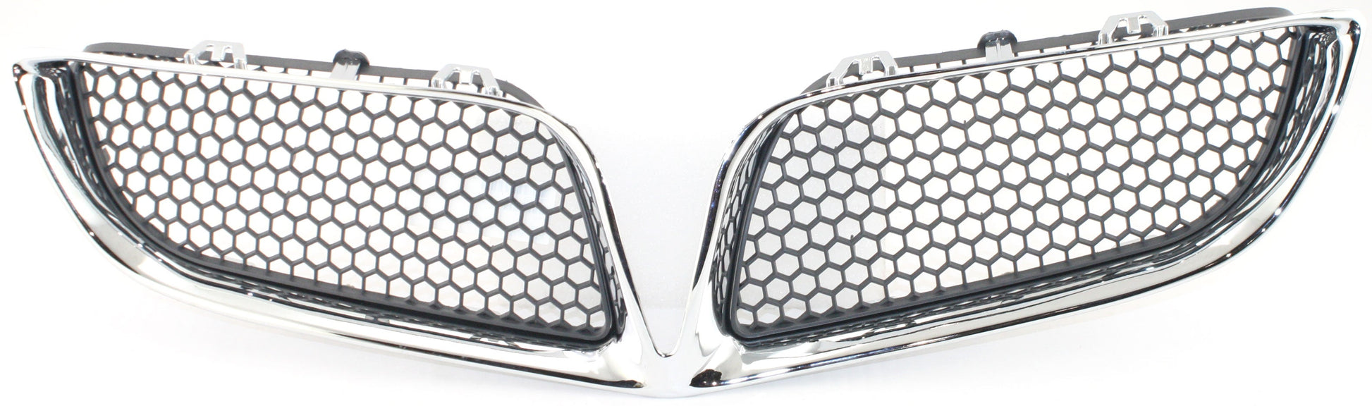 BONNEVILLE 00-05 GRILLE, Plastic, Chrome Shell/Painted Dark Gray Insert, SE Model