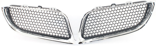 BONNEVILLE 00-05 GRILLE, Plastic, Chrome Shell/Painted Dark Gray Insert, SE Model