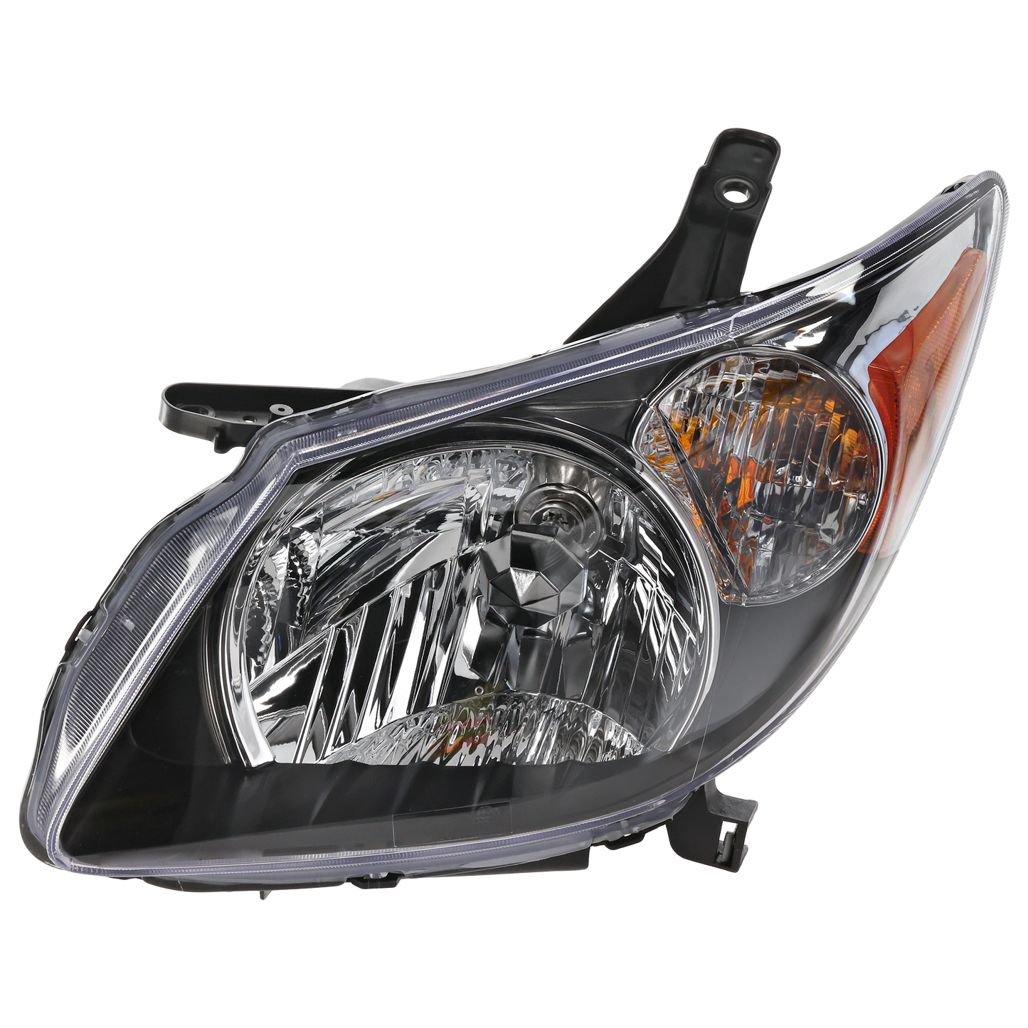 VIBE 03-04 HEAD LAMP LH, Assembly, Halogen, Black Interior