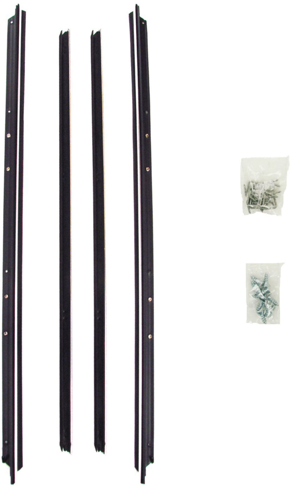 IMPALA 71-76 FRONT DOOR WEATHERSTRIP SET, Beltline Kit 4Dr Hdtp- Inner & Outer Beltline Kit