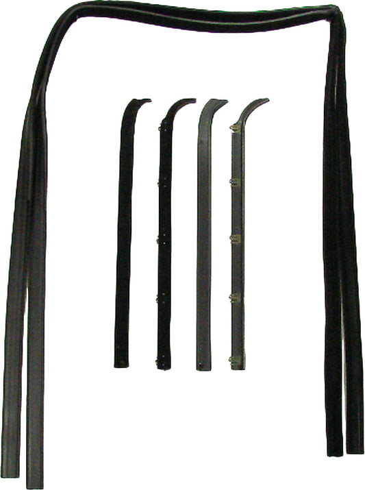 F-SERIES PICKUP 80-86 FRONT DOOR WEATHERSTRIP SET, Deluxe Belt