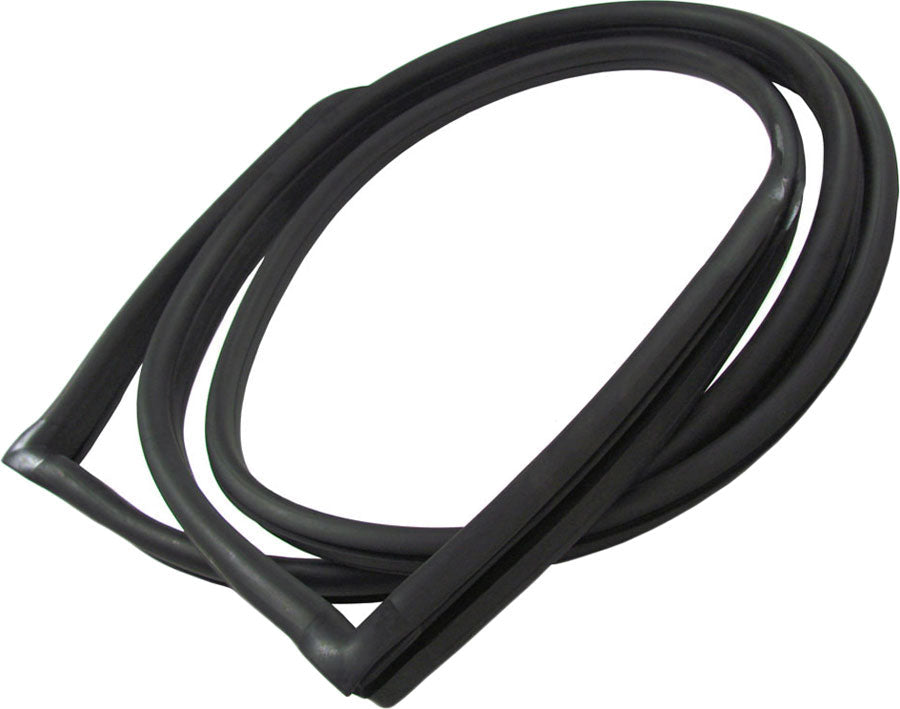 Rear Window Weatherstrip Seal, Works With Chrome Trim That Inserts into Body Clips