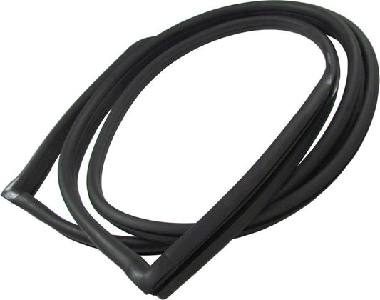 Rear Window Weatherstrip Seal, Works With Chrome Trim That Inserts into Body Clips