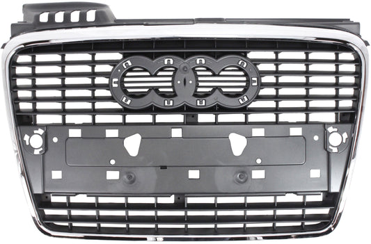 A4/05-09 GRILLE, Gray w/ Chrome Mldg, (w/o S-Line Pkg, Conv 07-09)/(Sdn/Wgn 05-08)
