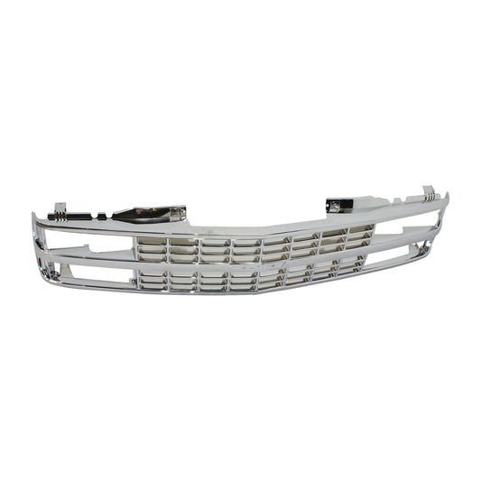 CHEVY C/K SERIES 88-93 GRILLE, Chrome Shell and Insert, w/ Quad or Composite Headlights