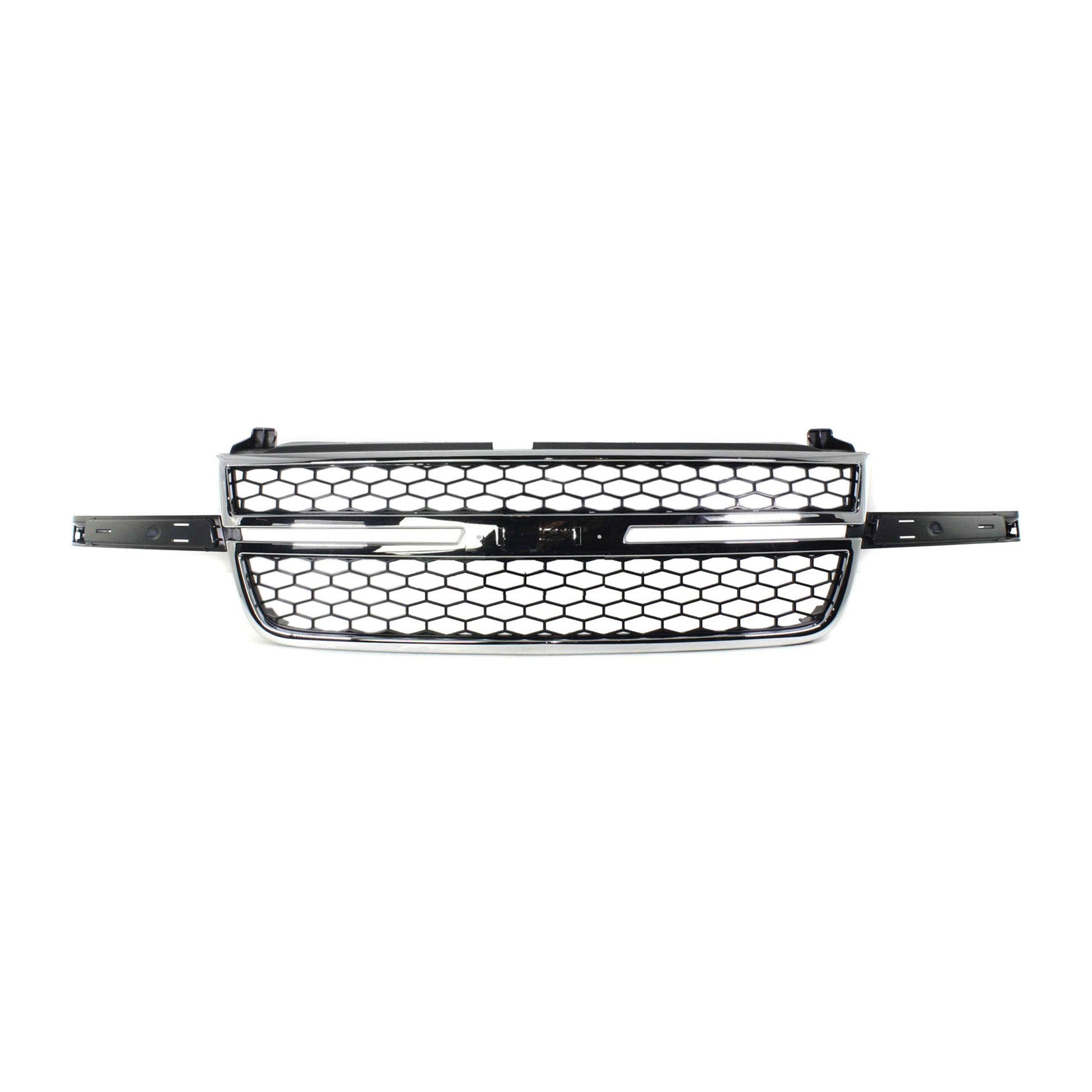 SILVERADO 03-06 GRILLE, Honeycomb, Chrome & Black, w/ Dale Earnhardt Pkg, (AVALANCHE 03-06 w/o Body Cladding), Includes 2007 Classic