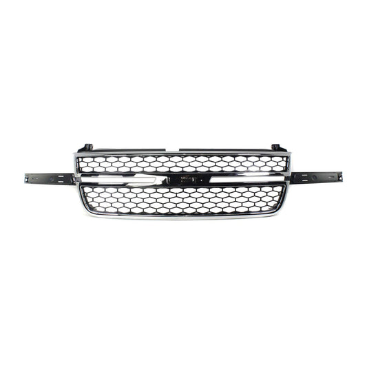 SILVERADO 03-06 GRILLE, Honeycomb, Chrome & Black, w/ Dale Earnhardt Pkg, (AVALANCHE 03-06 w/o Body Cladding), Includes 2007 Classic