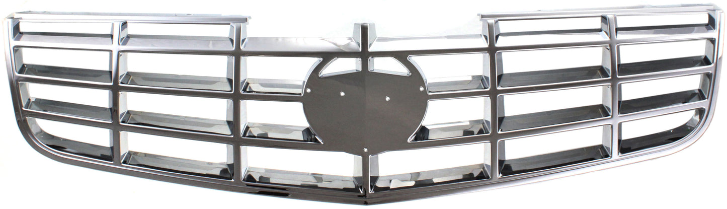 DTS 06-11 GRILLE, Plastic, Chrome Shell and Insert, w/o Adaptive Cruise Control