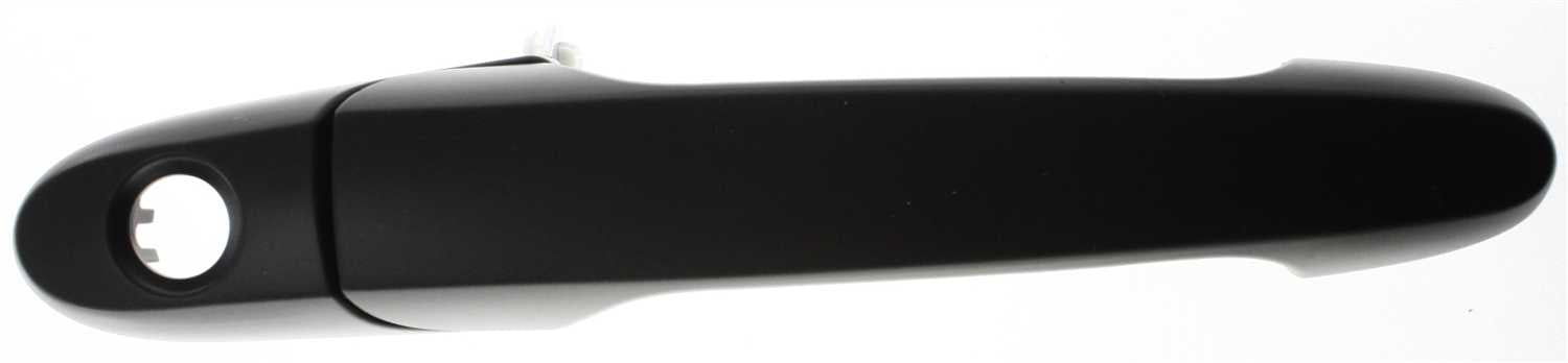 IMPALA 06-13/LACROSSE 05-09 FRONT EXTERIOR DOOR HANDLE RH, Smooth Black, w/ Keyhole