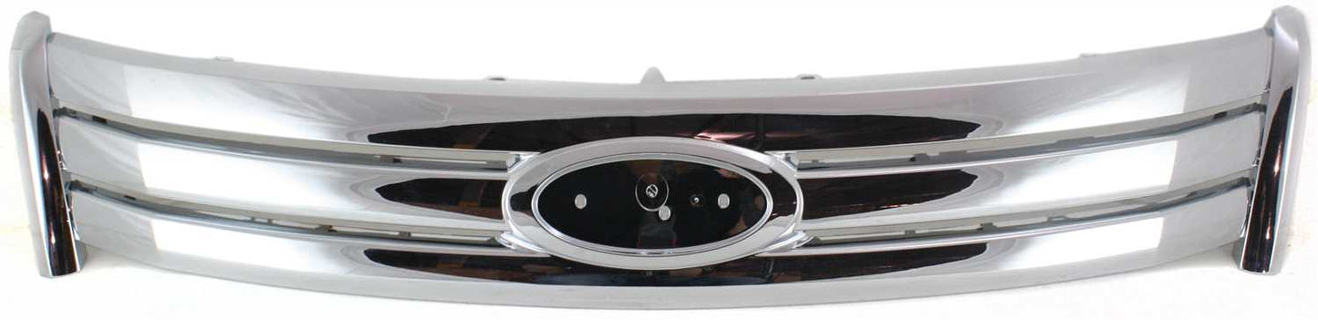 TAURUS 08-09 GRILLE, Plastic, Outer, Chrome Shell and Insert