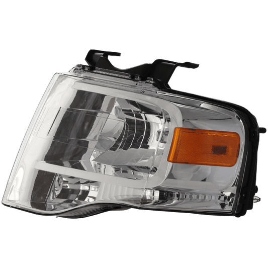 EXPEDITION 07-14 HEAD LAMP LH, Assembly, Halogen, w/o Black-Out (Chrome Interior)