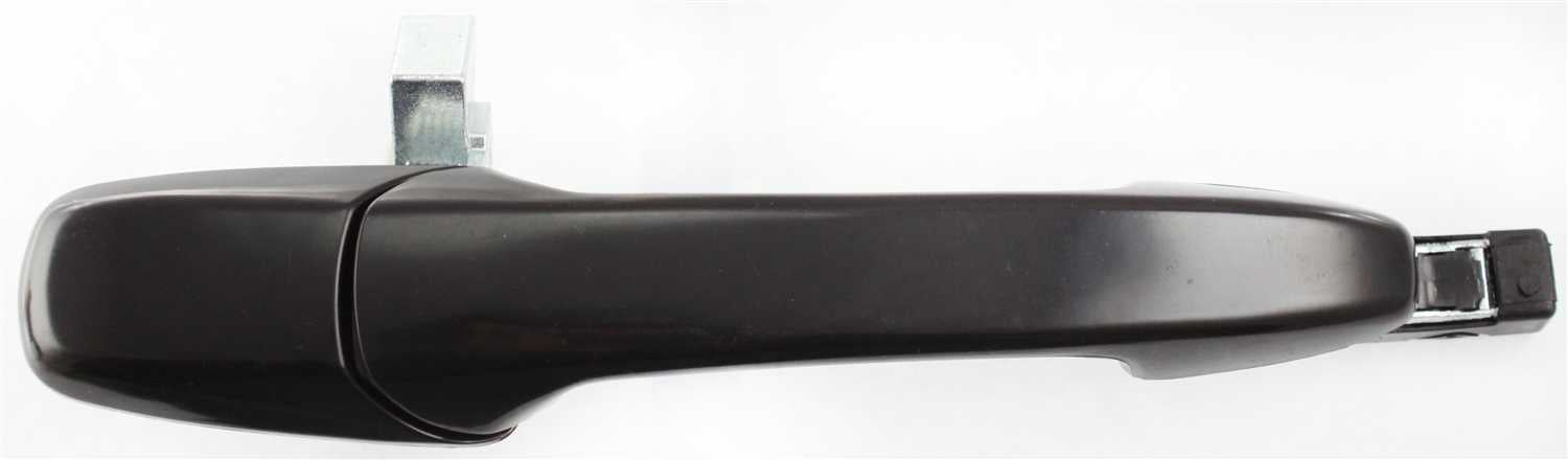MUSTANG 05-14 FRONT EXTERIOR DOOR HANDLE RH, Primed Black, w/o keyhole
