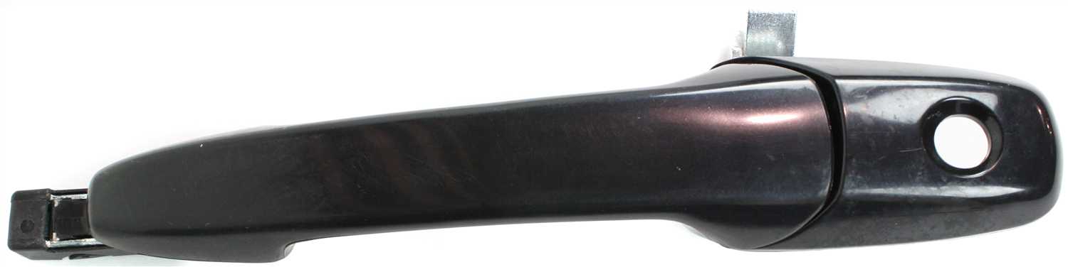 MUSTANG 05-14 FRONT EXTERIOR DOOR HANDLE LH, Primed Black, w/ Keyhole