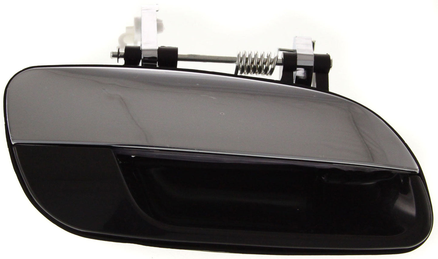 ELANTRA 01-06 REAR EXTERIOR DOOR HANDLE RH, Chrome Lever+Black Housing, Plastic