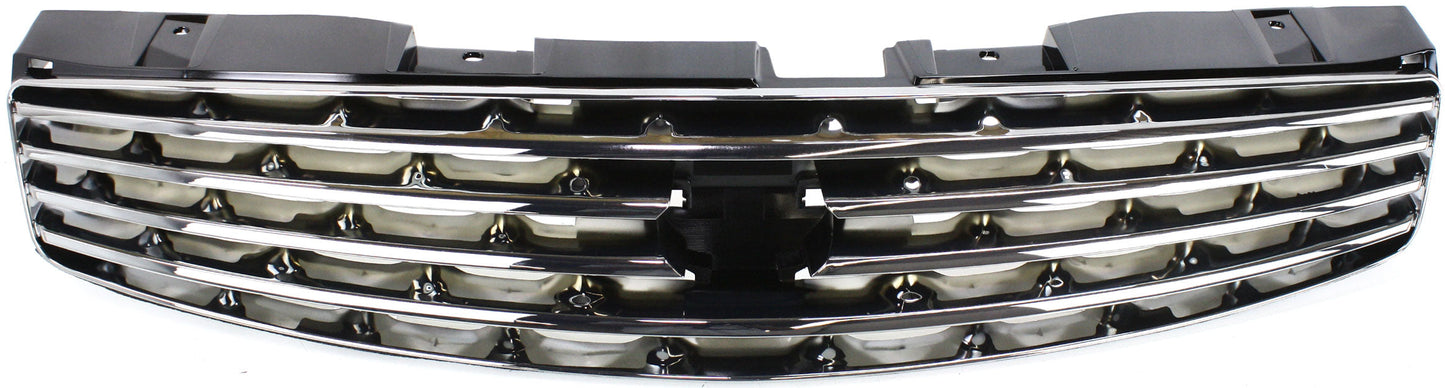 G35 03-07 GRILLE, Chrome Shell/Painted Black Insert, Coupe