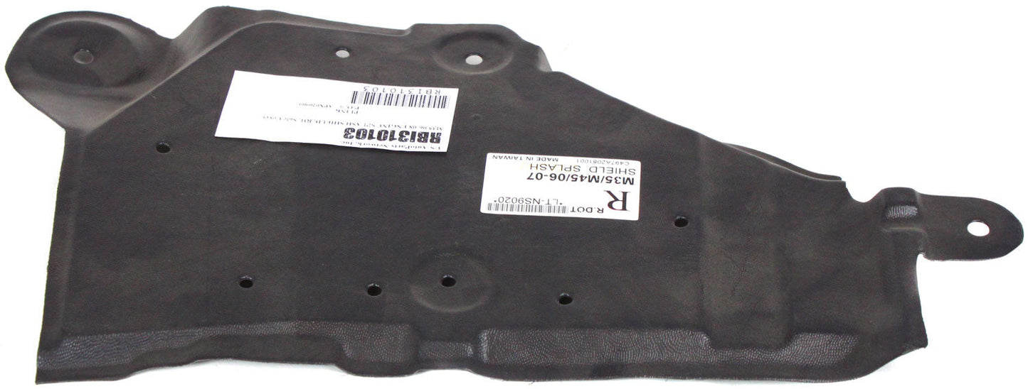 M35 06-07 ENGINE SPLASH SHIELD, Under Cover, RH