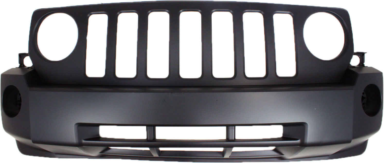 PATRIOT 07-10 FRONT BUMPER COVER, Primed, w/ Fog Light Holes, w/o Tow Hook Holes - CAPA