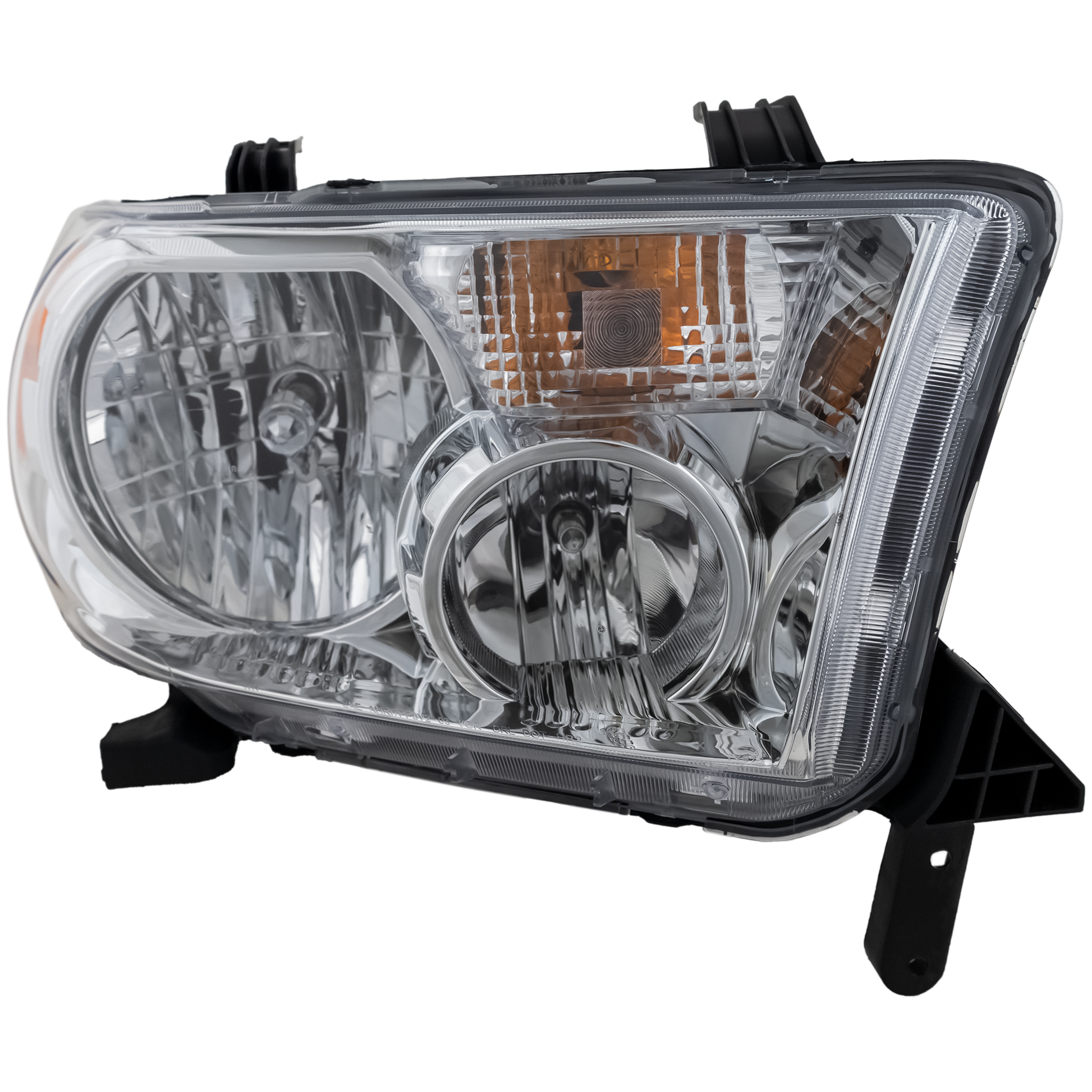 SEQUOIA 08-17 / TUNDRA 07-13 HEAD LAMP RH, Assembly, Halogen, Chrome Bezel, 09-13 w/o Level Adjuster