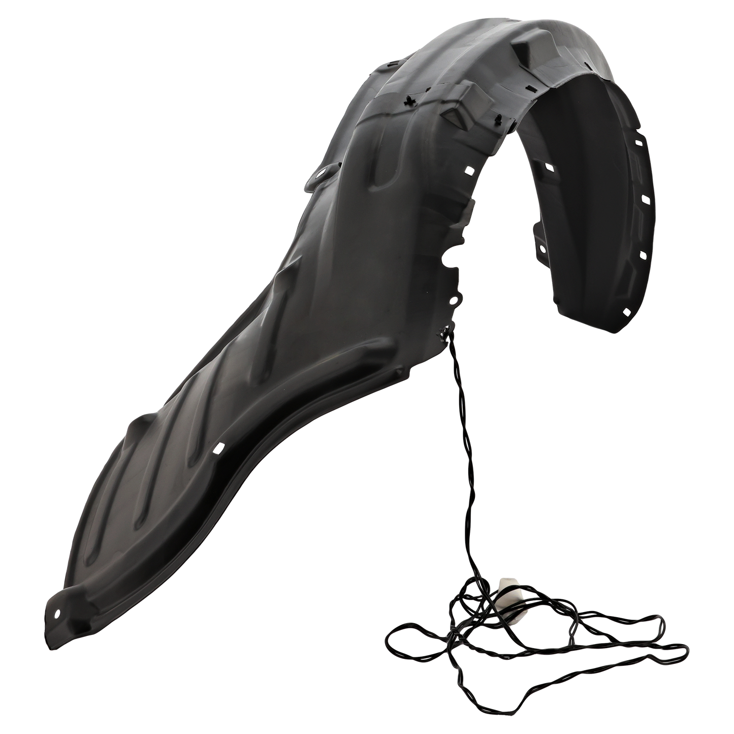 TUNDRA 07-13/SEQUOIA 08-22 FRONT FENDER LINER LH, Rear Section, Plastic, Vacuum Form, (10-22, w/o Cold Climate Spec)