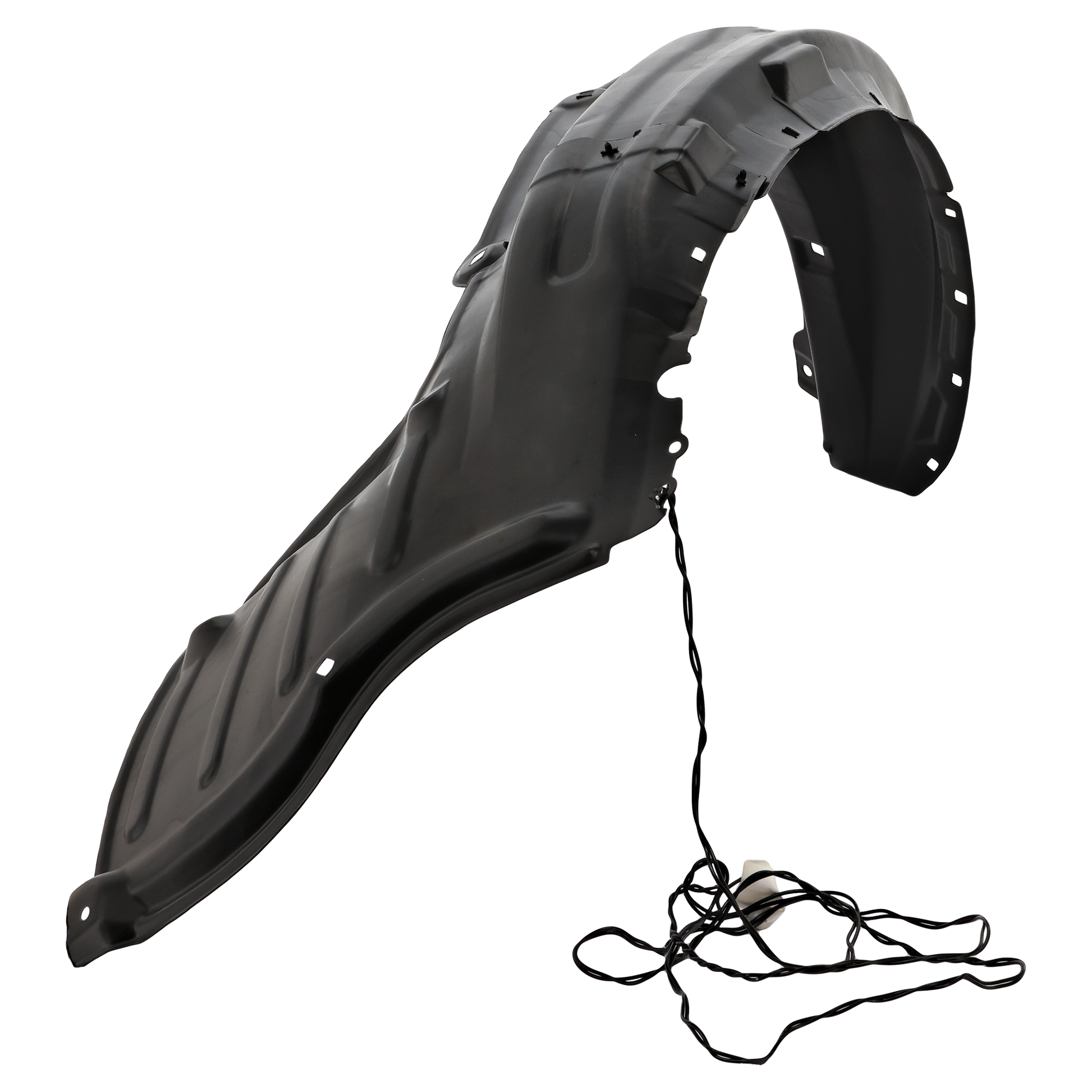 TUNDRA 07-13/SEQUOIA 08-22 FRONT FENDER LINER LH, Rear Section, Plastic, Vacuum Form, (10-22, w/o Cold Climate Spec)