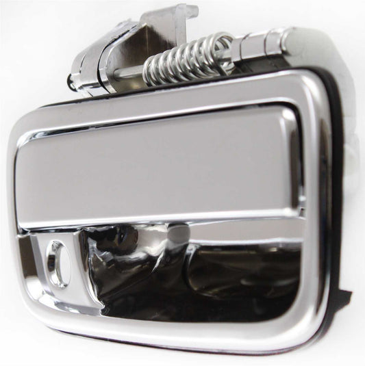 TACOMA 95-04 FRONT EXTERIOR DOOR HANDLE RH, All Chrome, w/ Keyhole