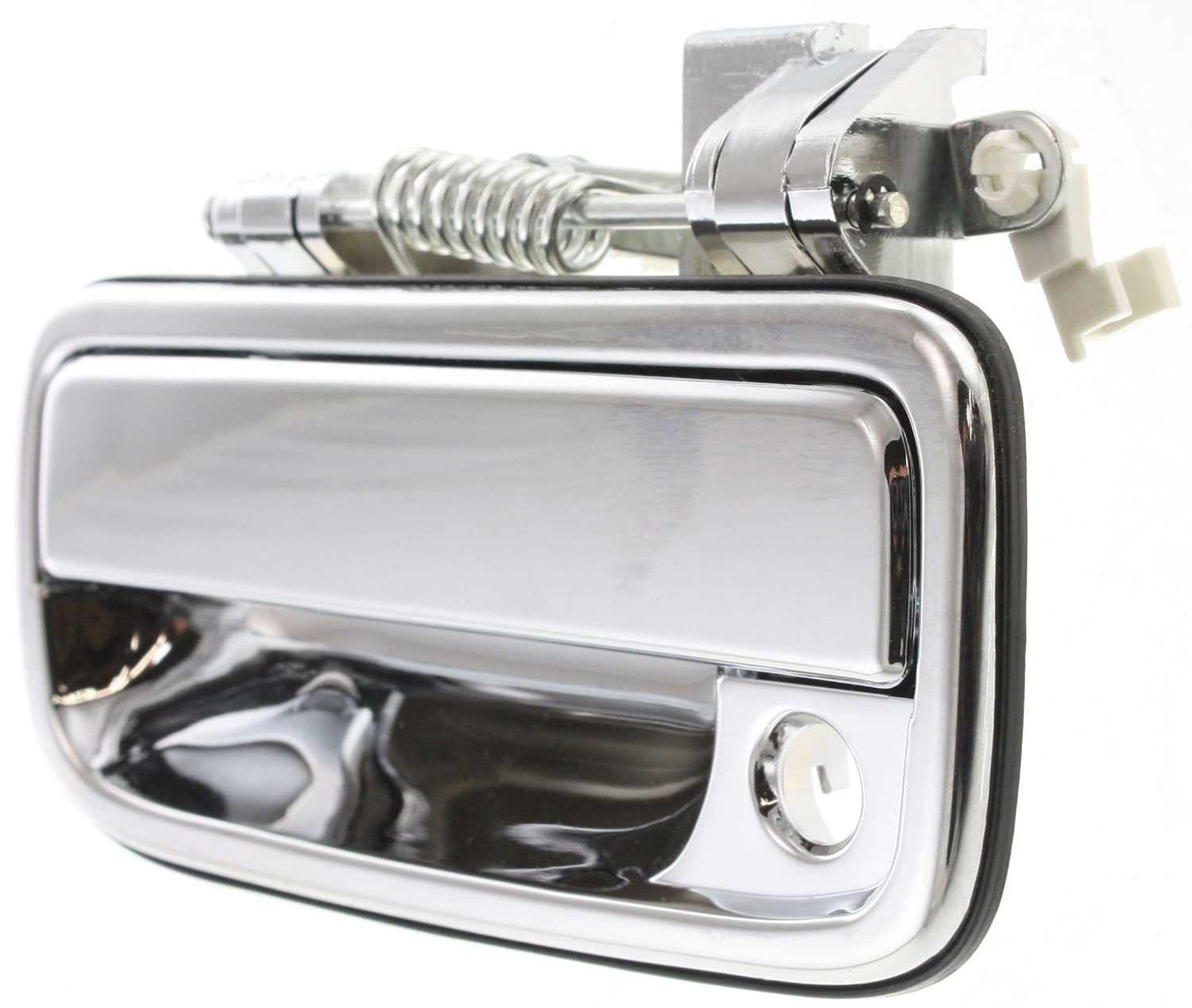 TACOMA 95-04 FRONT EXTERIOR DOOR HANDLE LH, All Chrome, w/ Keyhole