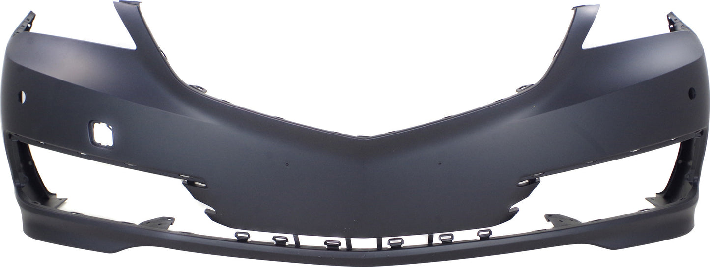 TLX 15-17 FRONT BUMPER COVER, Primed, w/o Headlight Washer Holes, w/ Parking Aid Snsr Holes