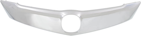 TLX 15-17 GRILLE MOLDING, Upper, ABS, Satin Nickel, w/o Adaptive Cruise Control