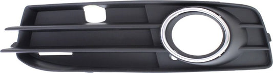 A3 09-13 FRONT FOG LAMP MOLDING LH, Black, w/ Chrome Trim, w/ Sport Pkg